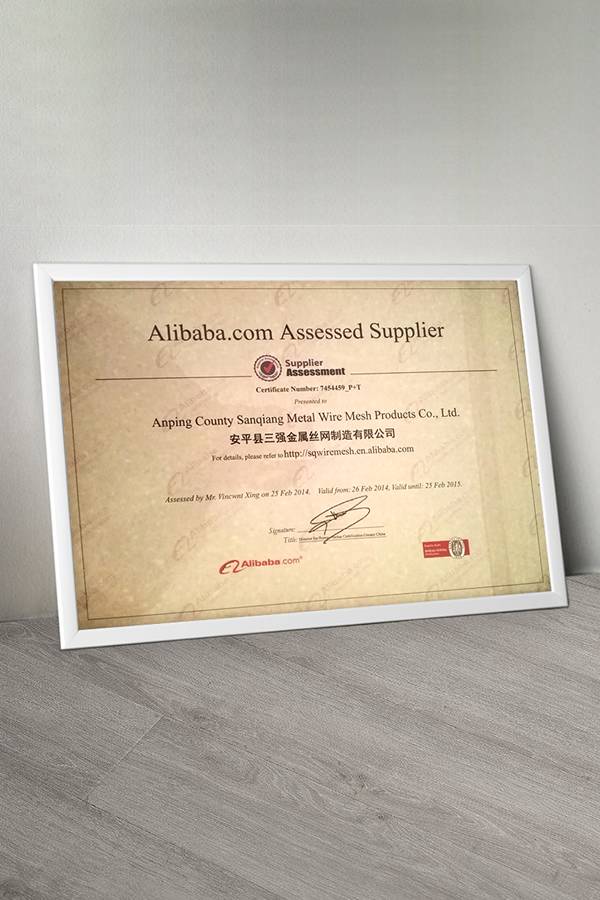 Alibaba assessed supplier