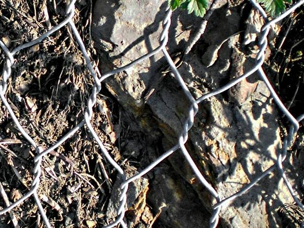 The picture shows the details of hexagonal netting mesh opening.